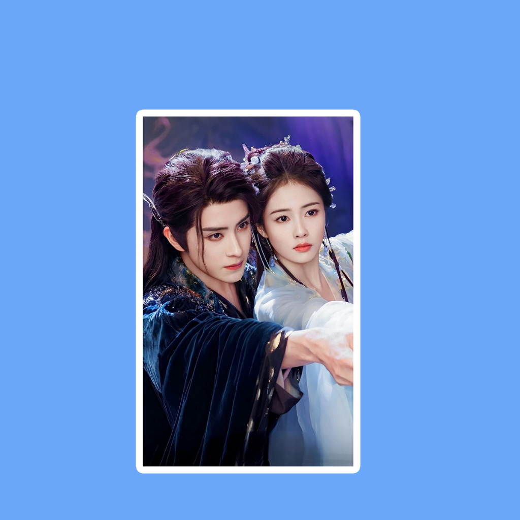 สติ๊กเกอร์กันน้ำ ติดรถ แม๊กเนท แม่เหล็กติดตู้เย็น MLMSZ - moonlight mystique ไป๋ลู่ อ๋าวรุ๋ยเผิง