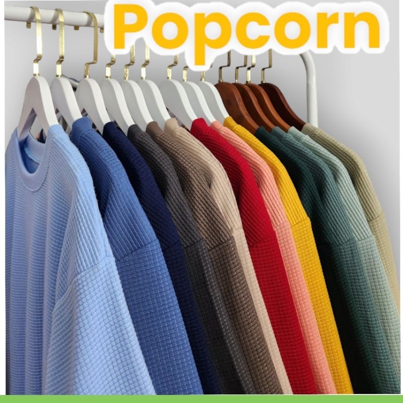 Popcorn เสื้อยืดโอเวอร์ไซส์ มีอก42"-60"