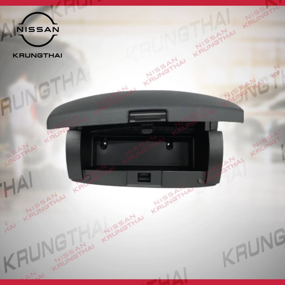 เก๊ะเก็บของพร้อมฝาปิด สีดำ NISSAN MARCH, ALMERA F8560-1HJ0A (อะไหล่แท้ NISSAN)