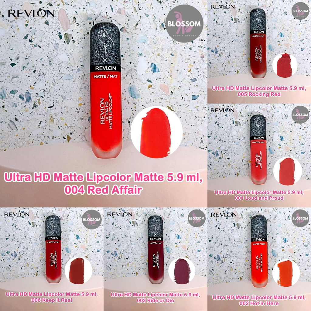 Revlon - Ultra HD Matte Lipcolor, Matte 5.9ml x Ashley Graham เรฟลอน อัลตร้า เอชดี แม็ท ลิปคัลเลอร์