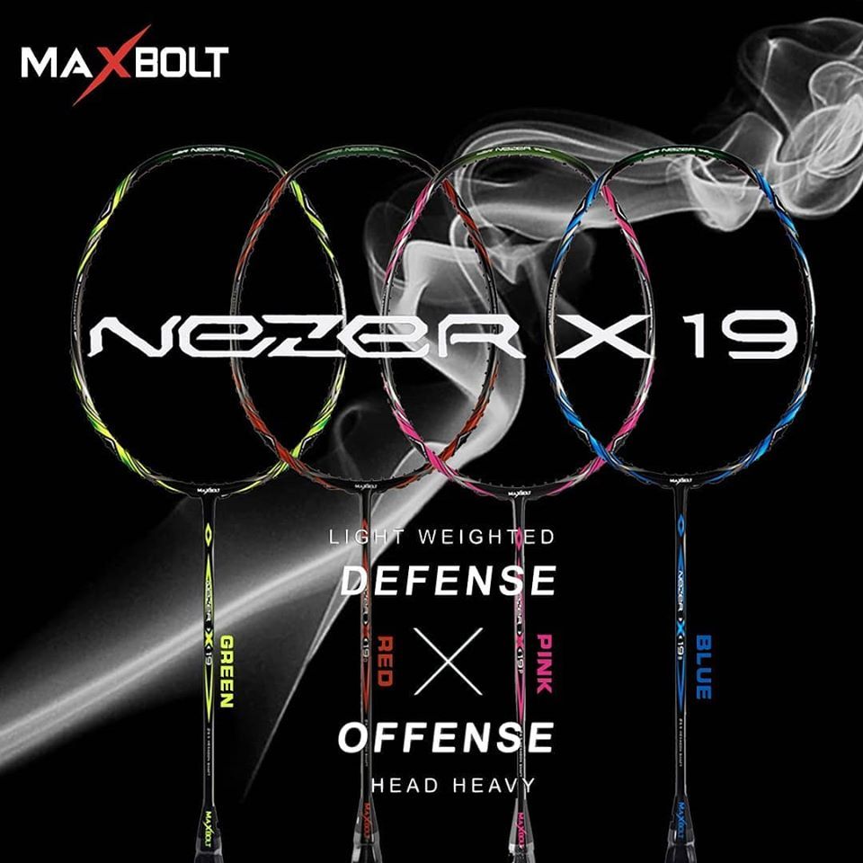 Maxbolt Nezer X19 (7U/G5) ไม้แบดมินตัน (สินค้าลิขสิทธิ์แท้ 100%)