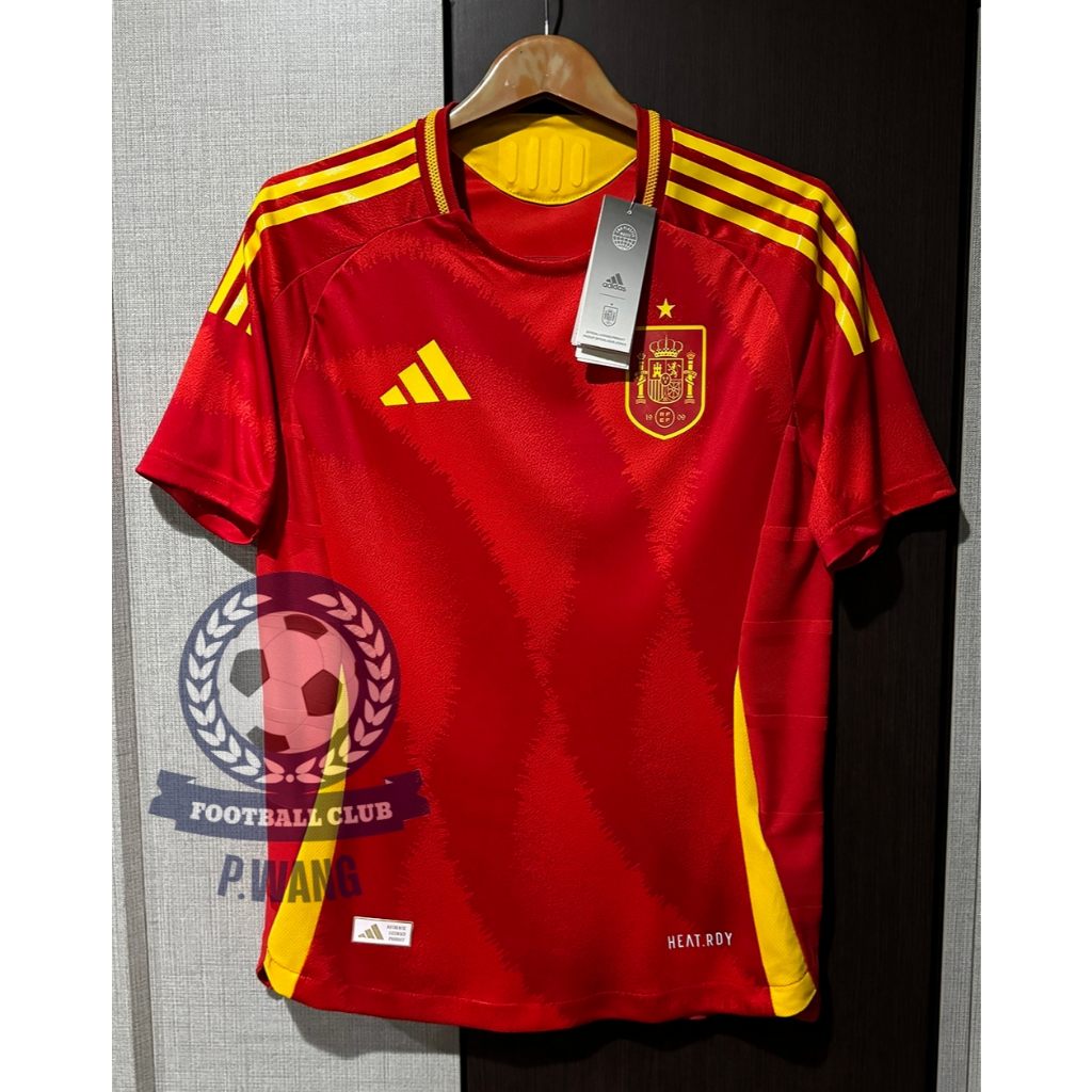 New !!! เสื้อฟุตบอลทีมชาติ สเปน Home เหย้า ยูโร 2024 [ PLAYER ] เกรดนักเตะ สีแดง ตรงปกเหมือนต้นฉบับ กล้ารับประกันคุณภาพ