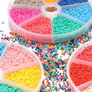 ลูกปัดแก้ว สีมาการองน่ารัก ขนาด 3-4 มม. สําหรับทําสร้อยคอ สร…