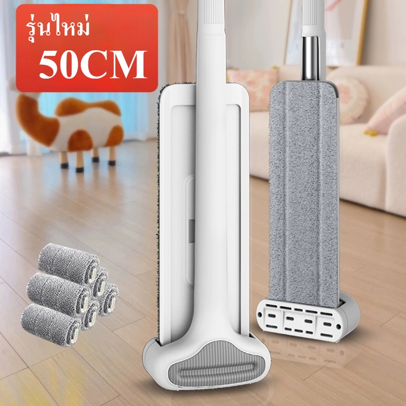 รีวิว ไม้ถูพื้นรีดน้ำ 360 องศา หัวแบน สะอาดหมดจด ไม่ต้องเปื้อนมือ