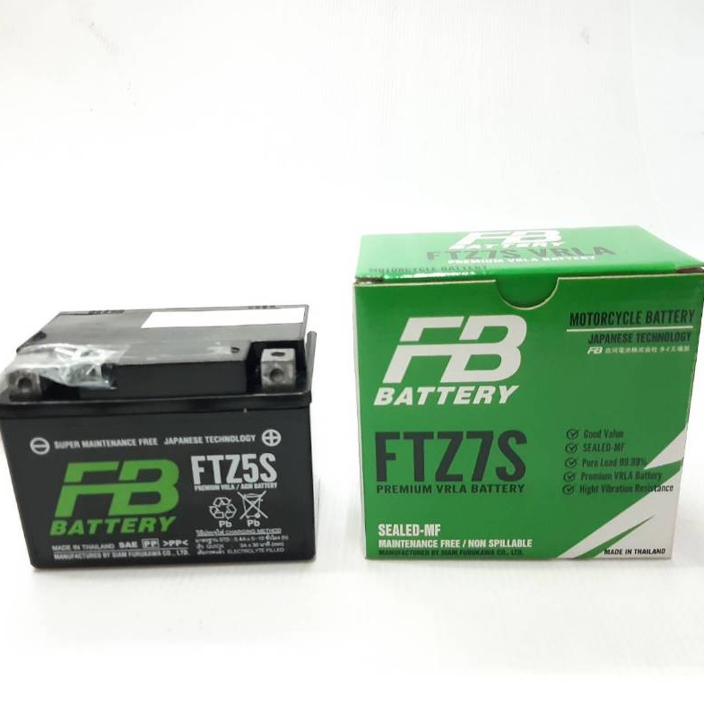 แบตเตอร์รี่แห้ง FB รุ่น FTZ5S, FTZ7S