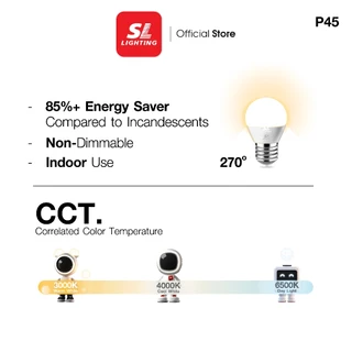 SL LIGHTING | LED GALAXY BULB P45 6W ขั้วหลอด E27 มีให้เลือก 3 แสง
