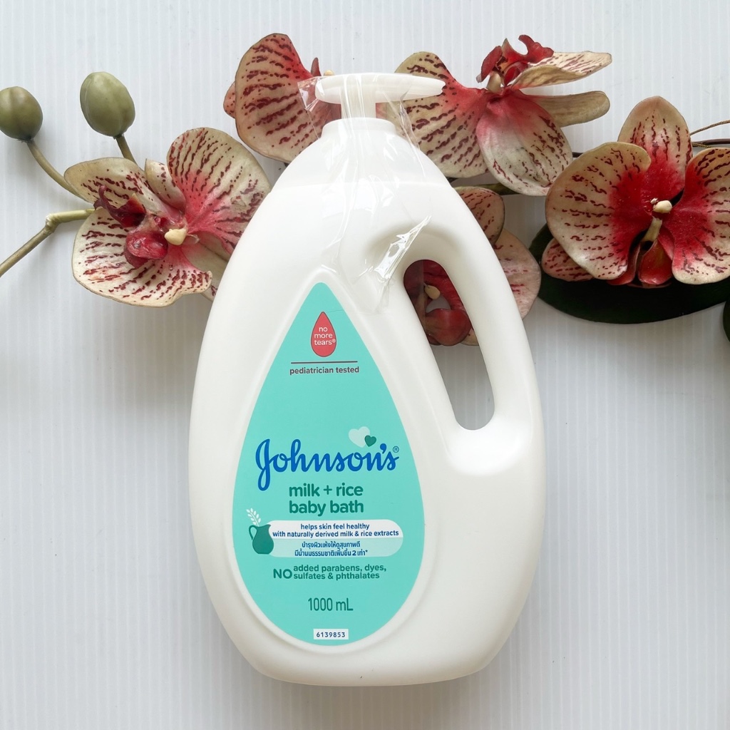 ผลิต 04/25 Johnson’s Milk Rice Bath 1000 ml. จอห์นสัน มิลค์ ไรซ์ บาธ สบู่เหลวอาบ