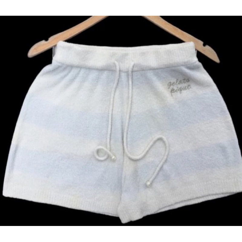 GELATO PIQUE กางเกงนอนนุ่มๆสีฟ้าขาว แบรนด์ดังญี่ปุ่น สภาพ99%