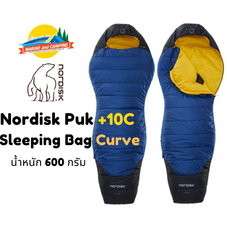 Nordisk Puk +10C Sleeping Bag Curve 2022 / M