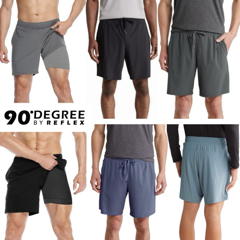 กางเกงขาสั้น 90 Degree Warp X End Zone 7"  Active Shorts with legging