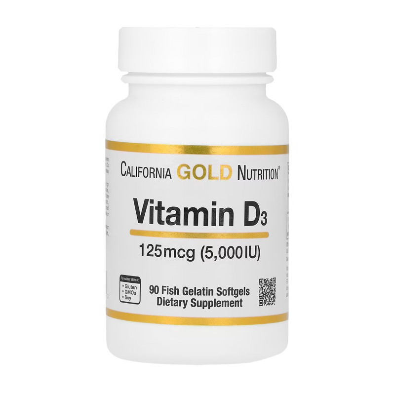 EXP 6/28  D3 California Gold Nutrition 90  Softgels พร้อมส่งของแท้ 💯%