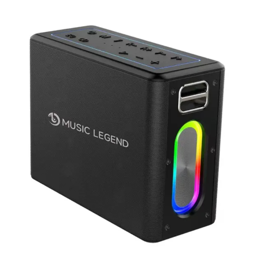 (พร้อมส่ง) ลำโพง W-V60 MUSIC LEGEND MUSIC Karaoke Bluetooth Speaker สีเงิน