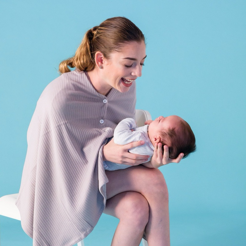 ผ้าคลุมให้นมเอนกประสงค์ QD little things รุ่น Flexi ผ้าคอตตอนสีเทา มือสอง