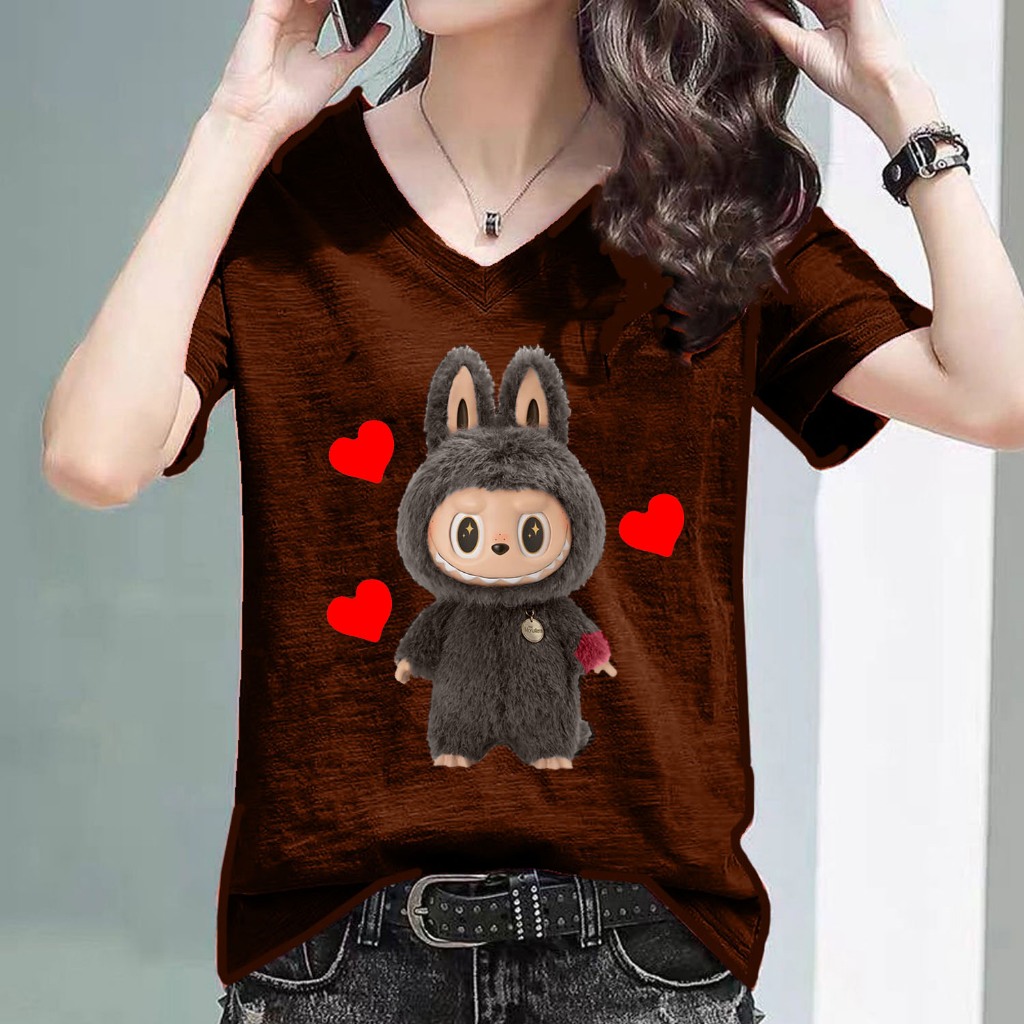เสื้อLabubu 2567 เสื้อยืดLabubu ผ้าCotton สวยเก๋มาก S101