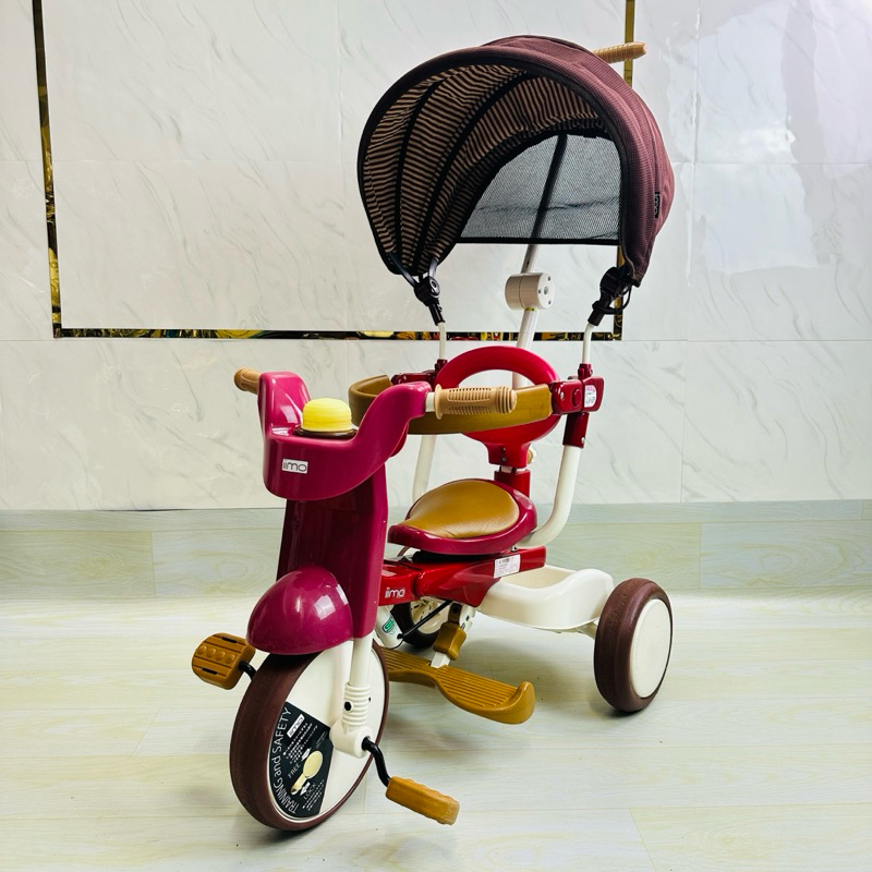 ❤️รถสามล้อแบบพับได้ 3-In-1 iimo Tricycle 02 Type SS – Eternity Red❤️