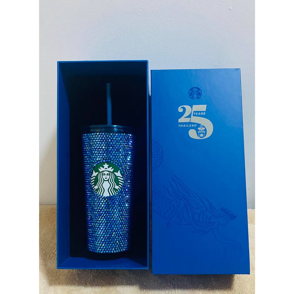 Starbucks® 25th Anniversary Bling Blue Cold Cup 16oz.