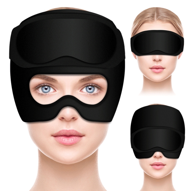 2 IN 1 Headache Relief Migraine Hat & Cooling Gel Relief Sleep Mask for Stress Pressure Pain Relief 