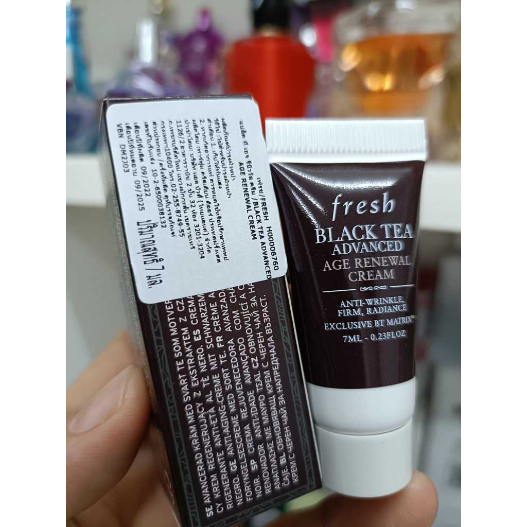 7ml มีกล่อง Fresh ฉลากไทย พร้อมส่ง Black Tea Advanced Age Renewal Cream เฟรช ครีม 7ml.
