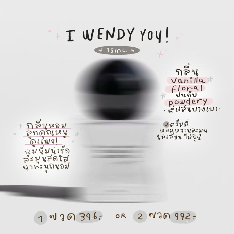 (พร้อมส่ง) น้ำหอม I wendy you 15 ml.