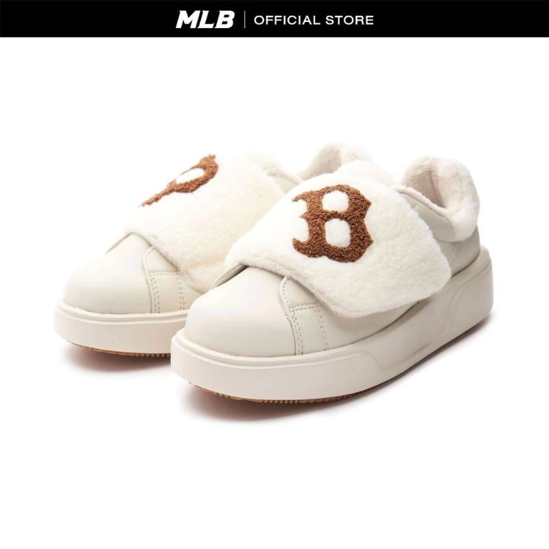 (มือสอง) รองเท้า MLB รุ่น 3ASXCCP36 43BGL สีเบจอ่อน