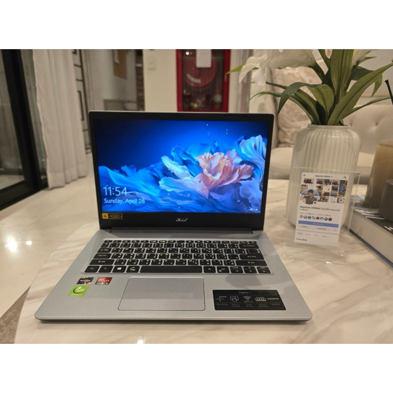 Notebook ACER Aspire 3 บอดี้ Sillver โน๊ตบุ๊คมือสอง สภาพเครื่องดี