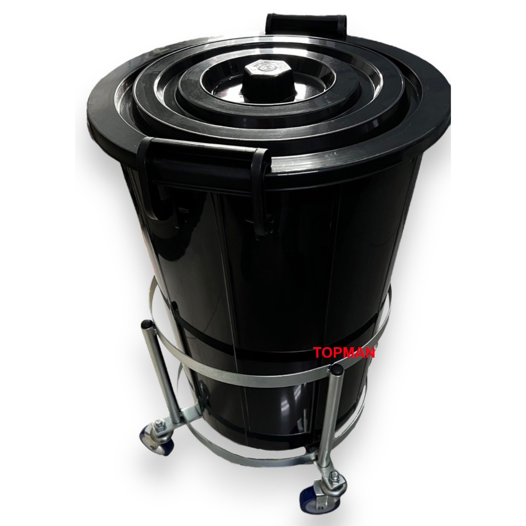 รถเข็นถังกลม20แกลลอน (ไม่มีด้าม)