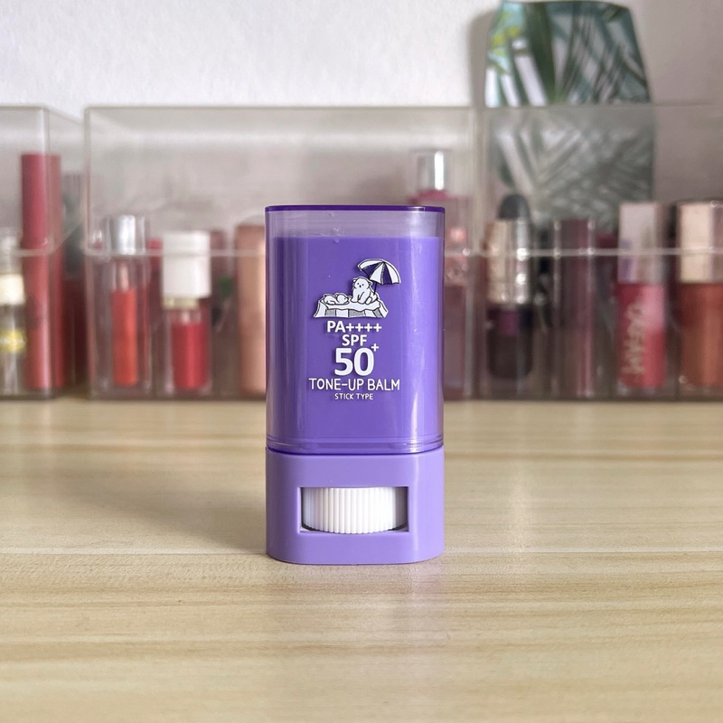 Today's Cosme Tone Up Balm Stick Type SPF50+ PA++++ ตี98% ลอง2ครั้ง กันแดดโทนอัพ ใช้ได้ทั้งผิวหน้าผิ