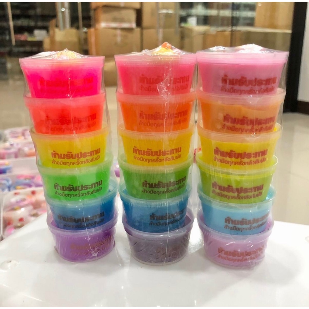 Slime สไลม์1 ออนซ์ 6กระปุก 6สี