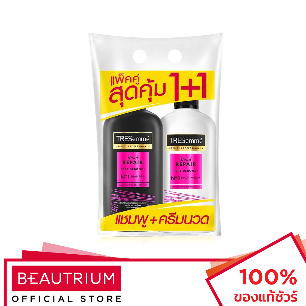 TRESEMME Bond Repair Shampoo+Conditioner เซ็ตแชมพูและครีมนวดผม 370ml, 370ml