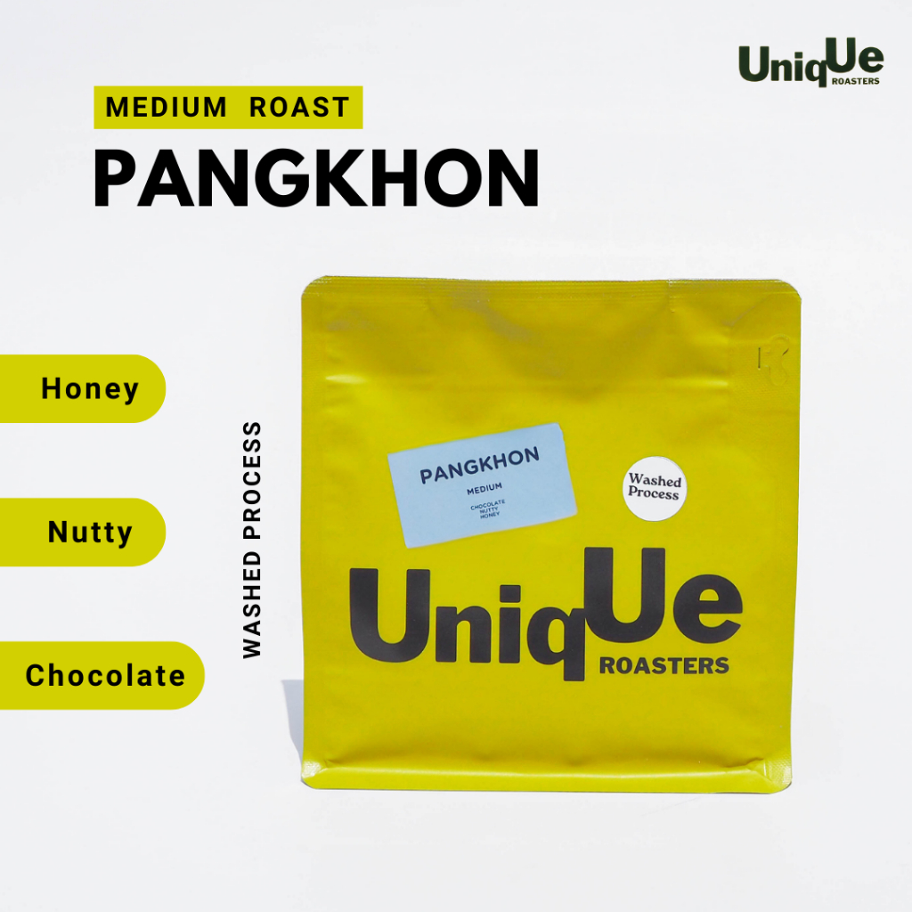 เมล็ดกาแฟอาราบิก้า - ปางขอนคั่วกลาง Pangkhon Medium Roast เมล็ดกาเเฟไทย เกรดพรีเมี่ยม (อาราบิก้า 100%)