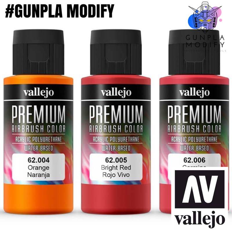 VALLEJO Premium RC Color สีอะคริลิคสูตรน้ำชนิดพิเศษ สำหรับพ่นบนบอดี้อ่อน รถ RC ขนาด 60ml