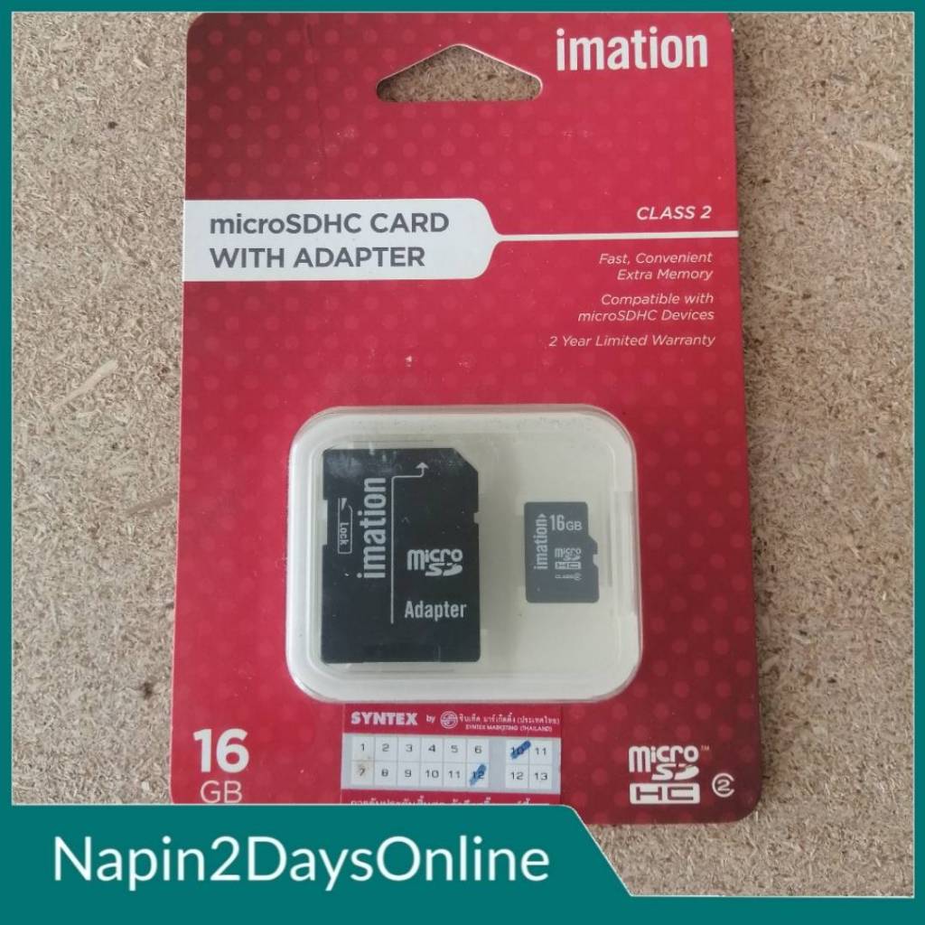 Imation 16GB Micro SD card with adapter CLASS2