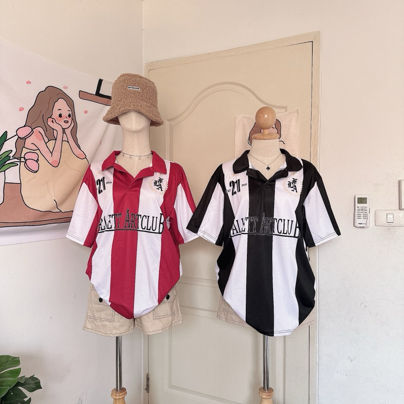 เสื้อกีฬาคอปก เสื้อโปโล เสื้อกีฬาสกรีนลาย ใส่ได้ทั้งชายและหญิง