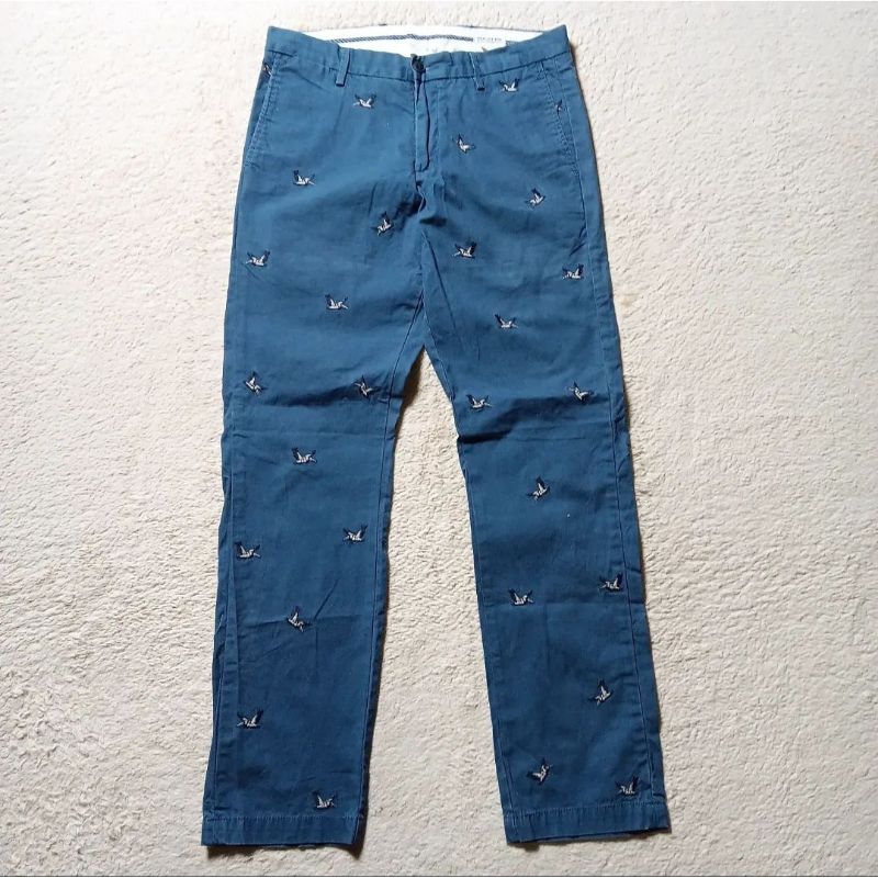 🔥DOCKERS CHINO PANTS(วินเทจ งานปัก ขากระบอกเล็ก)✅️Size วัดจริง32-33✅สภาพใหม่95%+ ยังใหม่มากๆ ไม่มีตำ