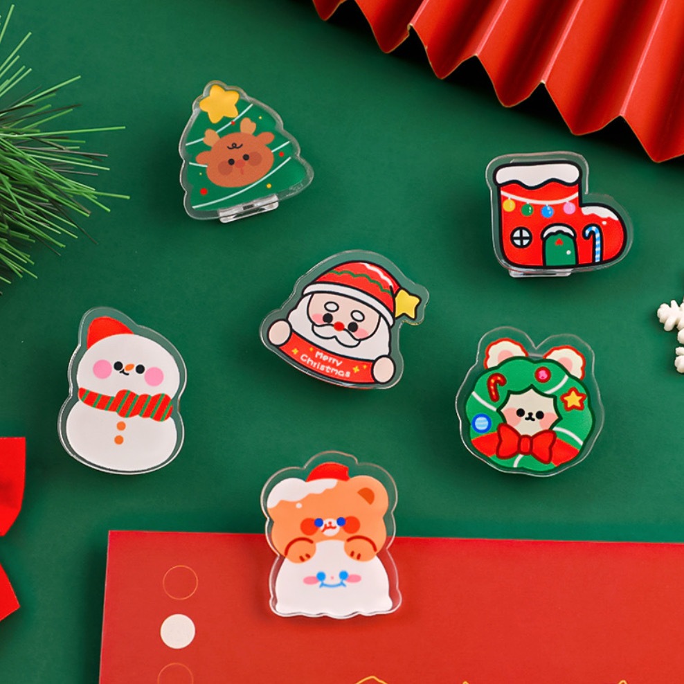 🇹🇭พร้อมส่ง✨ ตัวหนีบกระดาษ ที่หนีบกระดาษ คลิปหนีบกระดาษ ลายการ์ตูน น่ารัก สุ่มลาย สีสันสดใส - รูปที่ 3