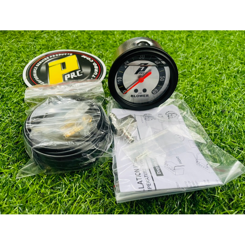 วัดบูสแท้ PPRC หน้าน้ำมัน หน้าปัดเงิน 60/35psi