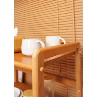 MAAI Design Denshi Shelf ชั้นวางไมโครเวฟ2ชั้น วางของอเนกประสงค์หรือชั้นวางเตาอบไมโครเวฟ สไตล์ญี่ปุ่น