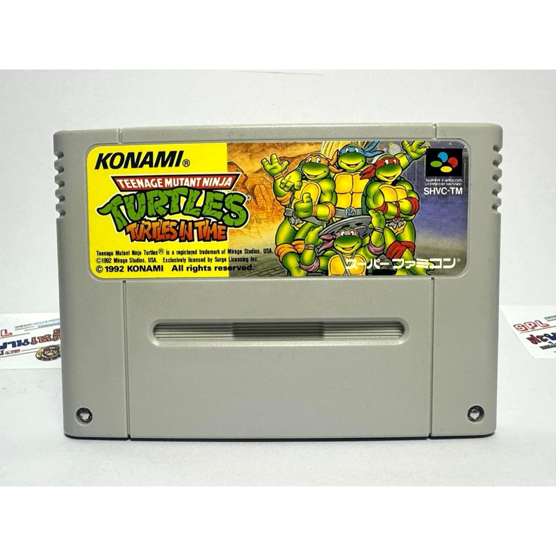 (2) ตลับแท้ Super Famicom(Japan)(sfc)  Teenage Mutant Ninja Turtles: Turtles in Time  Teenage Mutant