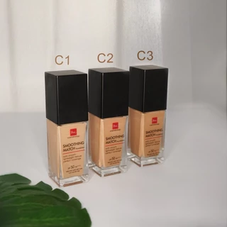 [ SET 2 ชิ้น ] BSC SMOOTHING MATTE POWDER SPF 20 PA++ (ตลับจริง) + BSC SMOOTHING MATCH FOUNDATION SPF 50 PA++++ 30 g.