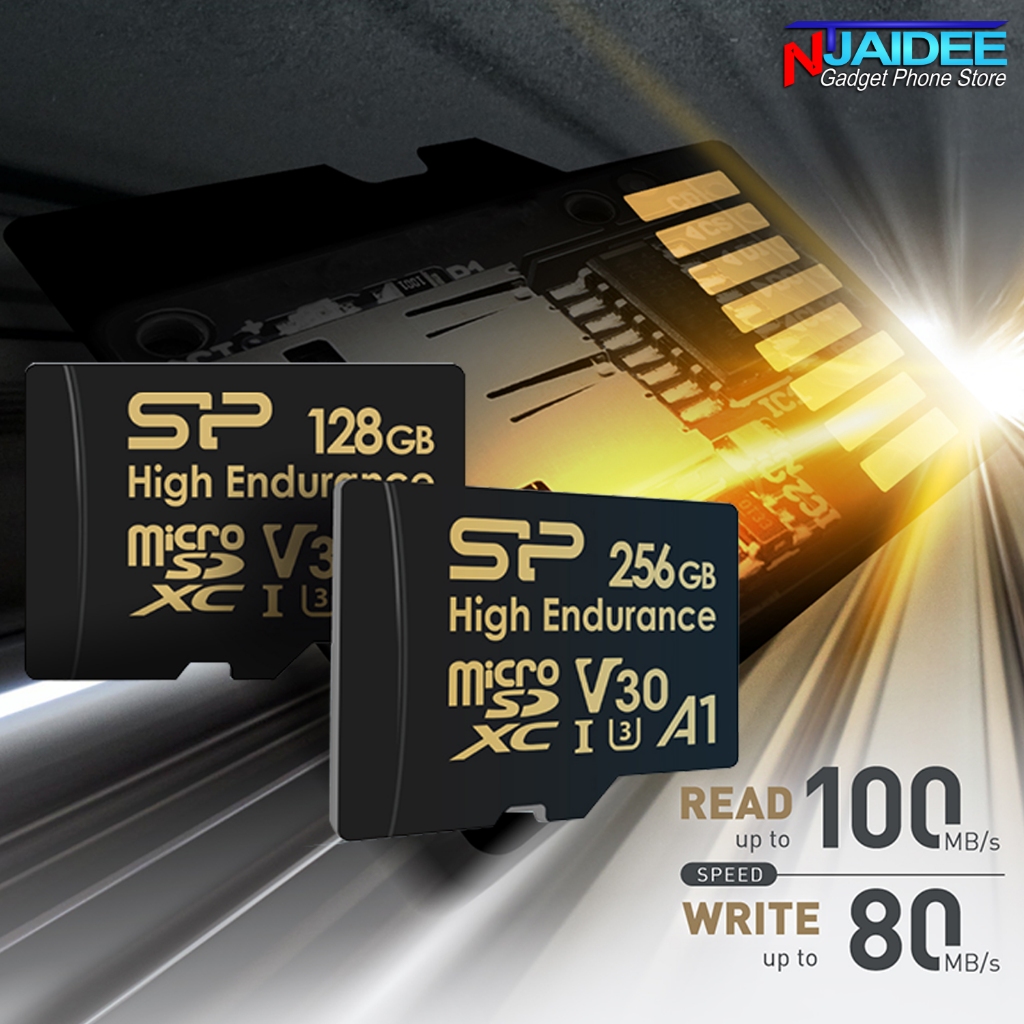 [แพ็คใน 30 นาที] Micro SD SP High Endurance micro SDHC UUHS-I Card ทนความร้อน เขียนทับด้วยความไวสูง 4KHDR ถ่ายโอนไฟล์