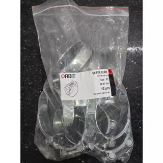 เข็มขัดรัดสายแรงดันสูง เหล็กหนา HEAVY GEAR มีขนาดให้เลือก 31 - 121mm. (1นิ้ว - 4นิ้ว) ยี่ห้อ ORBIT รุ่น HDW1 Cr3-Bright