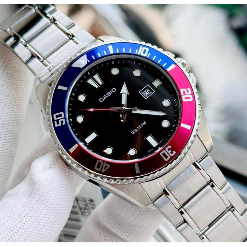 นาฬิกาผู้ชายcasioแท้  MDV-107D-1A3V รับประกัน 1 ปี