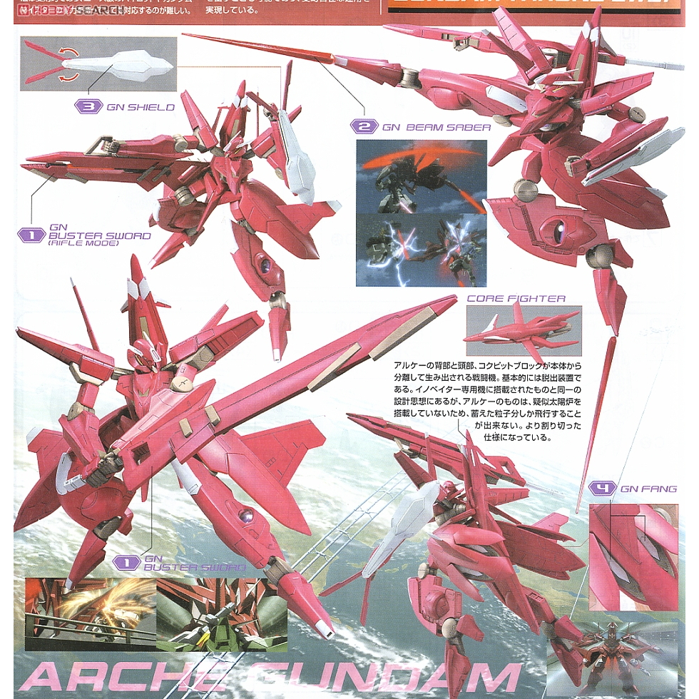 Bandai กันพลา กันดั้ม HG 1/144 ARCHE GUNDAM พร้อมส่ง งานแท้ - รูปที่ 3