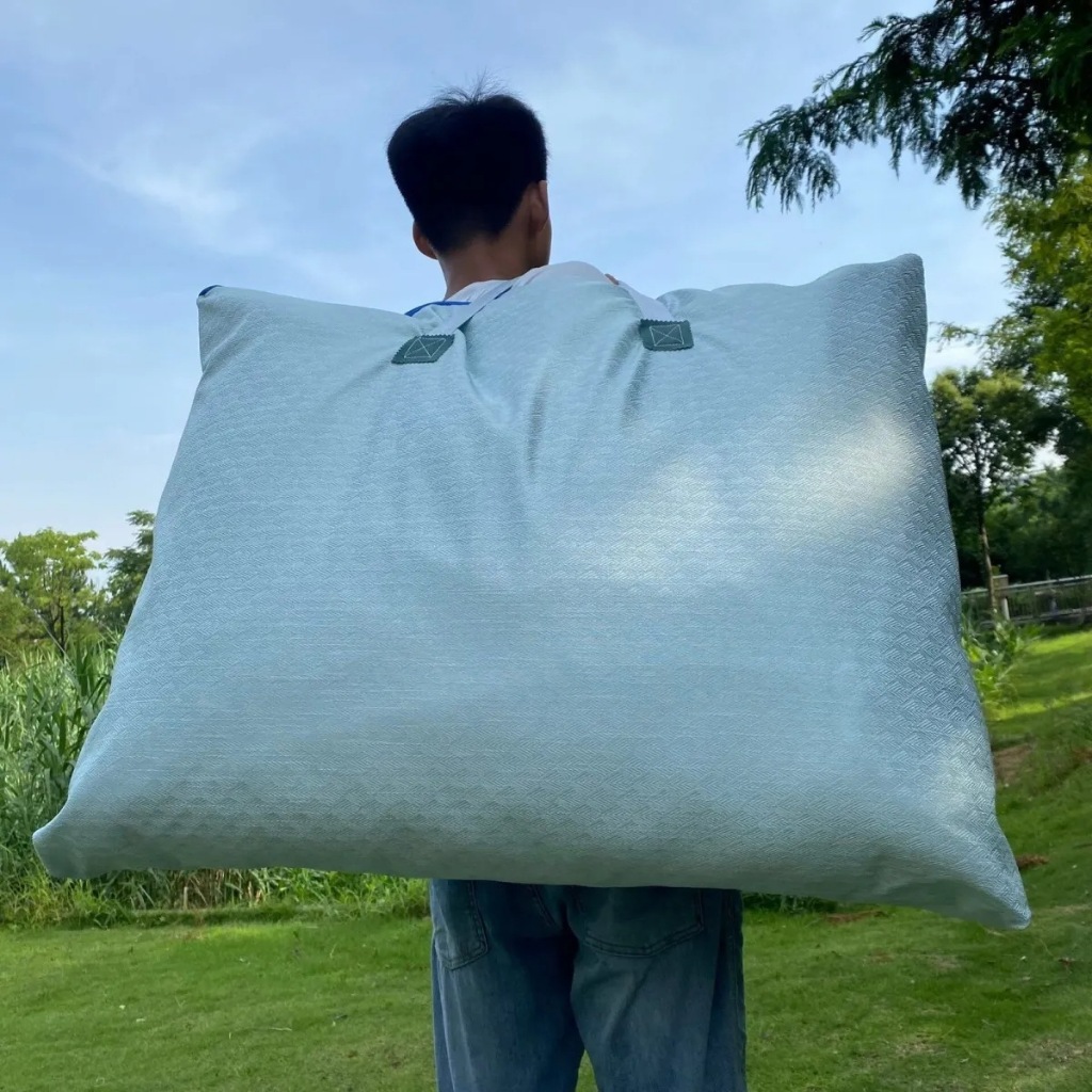 กระเป๋าผ้า (คละสี - คละลาย) ถุงผ้า กระเป๋าใส่ของอเนกประสงค์ ใส่ส่งของ เสื้อผ้า ผ้านาม จุได้เยอะ กันน้ำ มีซิปเปิด-ปิด