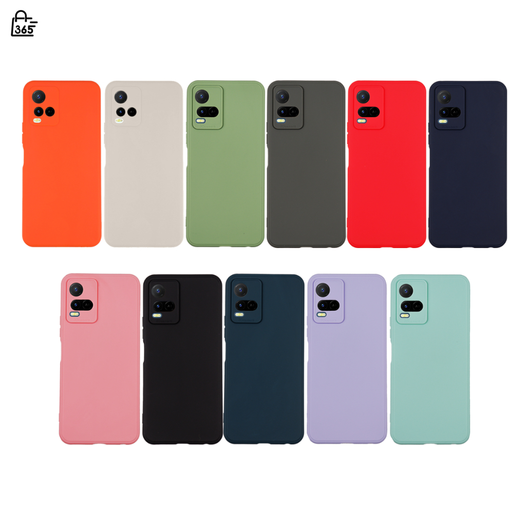 เคส สำหรับ Vivo Y21 2021 V2111 เคสซิลิโคนนิ่ม กันกล้อง สีพาสเทล TPU หนา