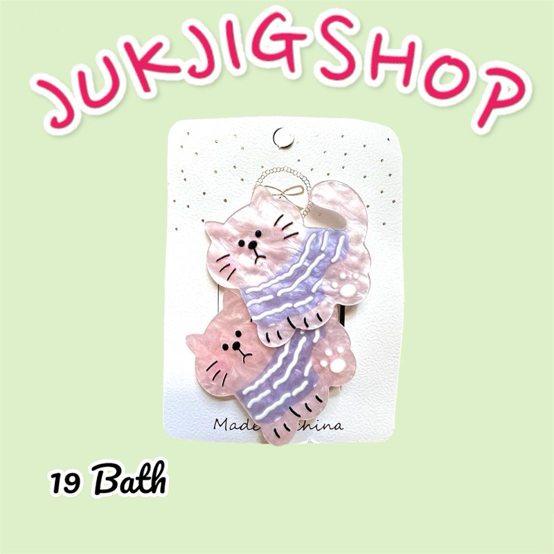 {พร้อมส่ง}กิ๊บติดผม รูปทรงสัตว์ ลายหินอ่อน สไตล์เกาหลี