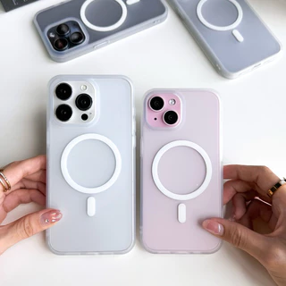[i17] พร้อมส่ง🔋T13S185 Premium เคสใสหลังขุ่น เคสชาร์จไร้สายงานดี🧲 เคสแม่เหล็ก สำหรับ iPhone เคสไอโฟน 16Plus,17Air,17Pm