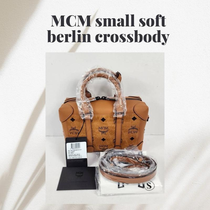 MCM small soft berlin crossbody