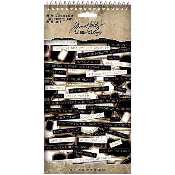 Idea-Ology Spiral Bound Sticker Book 4.5"X8.5" สติกเกอร์ คำพูด แบบเล่ม ตกแต่ง การ์ด งานฝีมือ งานคราฟ