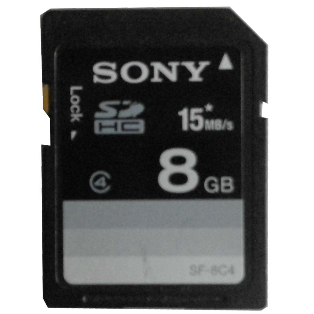 Sony 8GB SDHC memory card class 4การ์ดเก็บข้อมูล